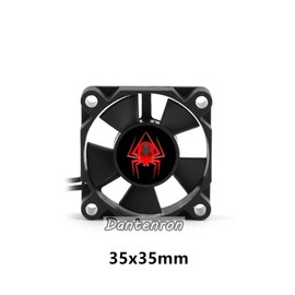 Dantenron RC Motor Cooling Fan 25mm 30mm 35mm 40mm 45mm 50mm High Speed Heatsink 28000RPM ESC Fans 6V-8.5V for 1/10 1/8 1/12 Truck Off Road Crawler Car 540 550 Brushless OR Brushed Motors (35mm)