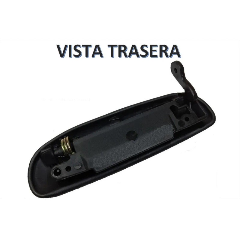 01-07 Ford Ikon Manija Exterior Delantera Derecha Corrugada Negro Delantera