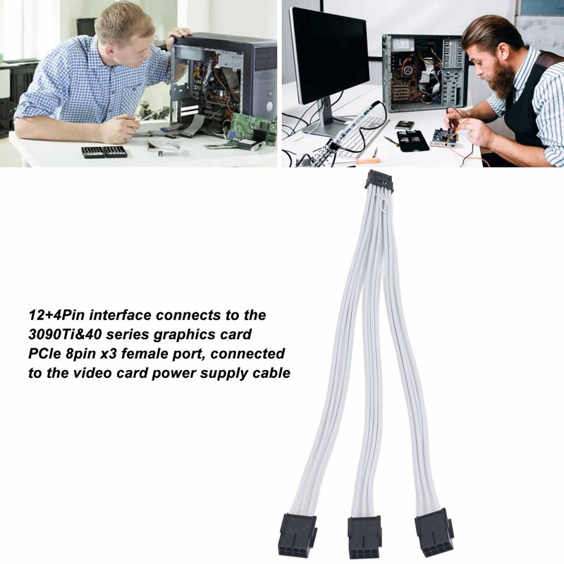 16Pin to 3X 8 Pin Gpu Cable PCIE 5.0 12VHPWR
