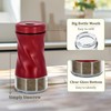 Red Salt and Pepper Shakers with Adjustable Pour Hole, NEODACO
