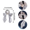Girlssory Bow Hair Scrunchies Bunny Ears Silk Scrunchies Hair Ties