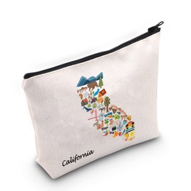 California Cosmetic Bag Cali Gift Welcome To Cali Moving to Cali Gift California Travel Gift (California Cosmetic)