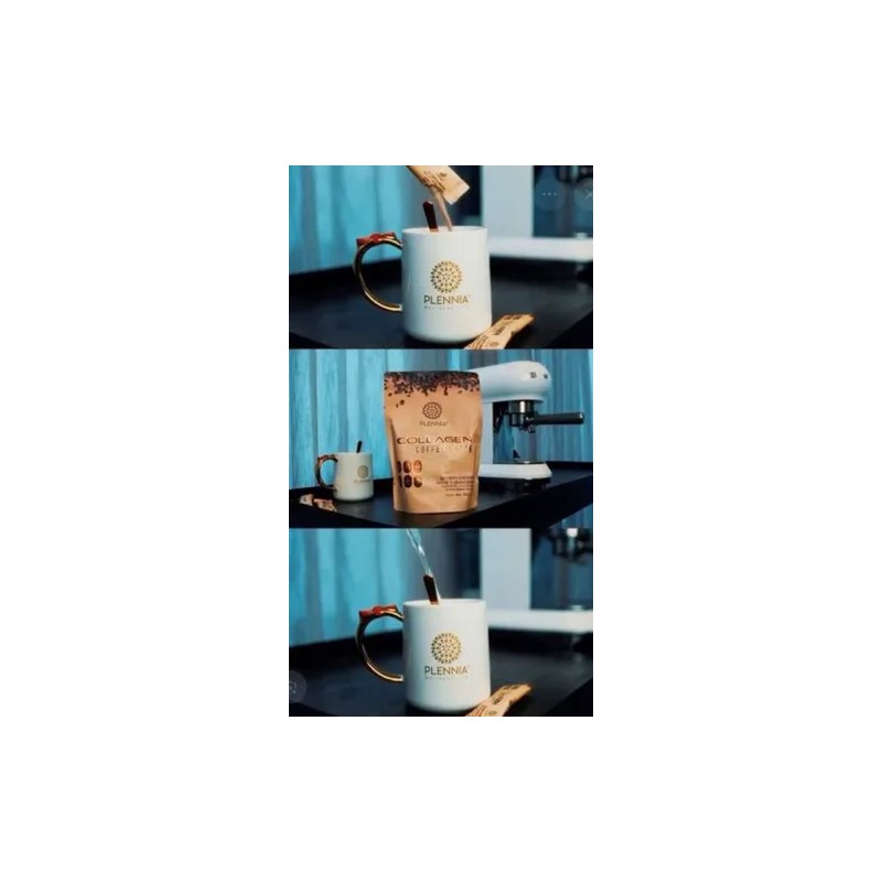 Plennia Collagen Coffee Latte 330g Cafe Soluble 30 Sobres