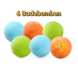 Glibbi Dino Surprise Bath Bombs Pack of 6 with Random Assortment, Bath Toy from 3 Years