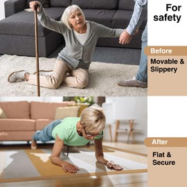 Flexible PVC Carpet Edge Trim Strip, Self Adhesive, Cuttable Carpet & Floor Transition Strip from Carpet to Tile, Waterproof Edging for Rugs & Mats, High Traffic Safety,for Carpet Thickness Within 5mm