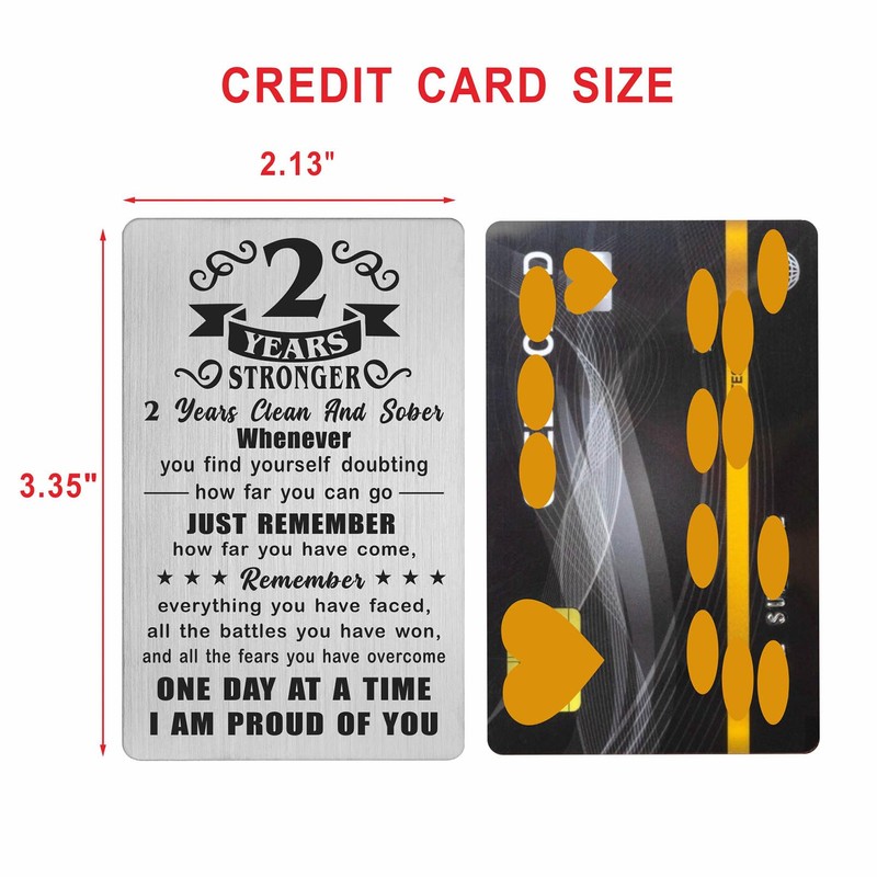Richesele 2 Years AA Sobriety Gifts - Two Years Stronger