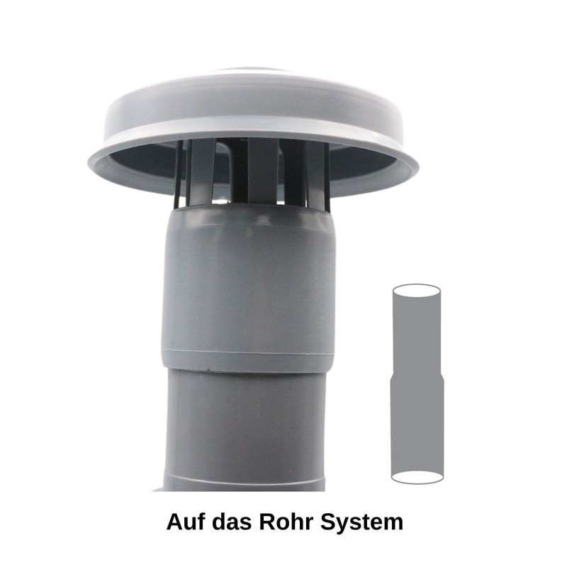 MD Technic Ventilation Hood Haze Hood Roof Vent DN50, DN75,