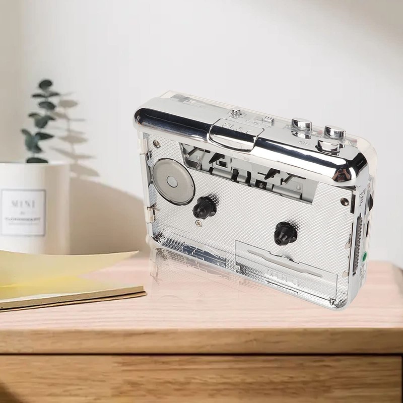 Cassette Tape Player, USB Connection, MP3 Conversion, Stereo Compatible, Recording