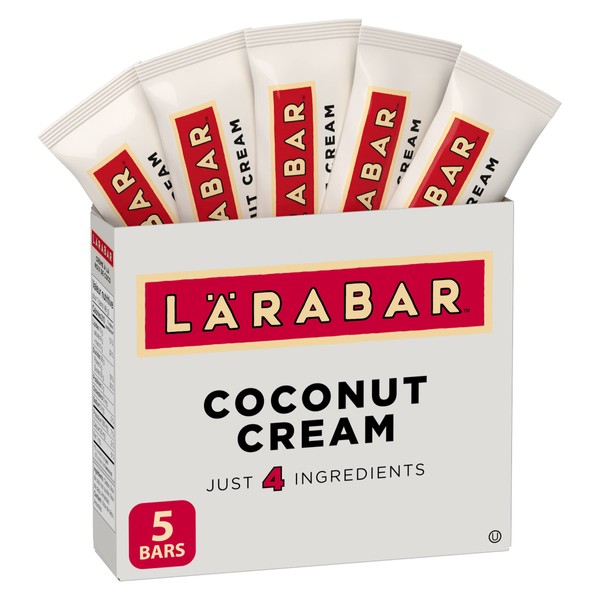 Larabar Gluten Free Coconut Cream Fruit and Nut Energy Bar, 5-Count, 240 Gram