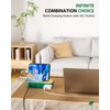 VisionSync Bamboo USB-C Charging Station for Multiple Devices,60W 6 Port