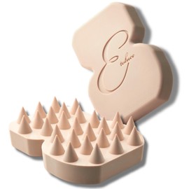 Etoluce Scalp Shampoo Brush Scalp Massage Scalp Brush Head Spa Salon Care Scalp Brush (Firmness Basic, Beige)