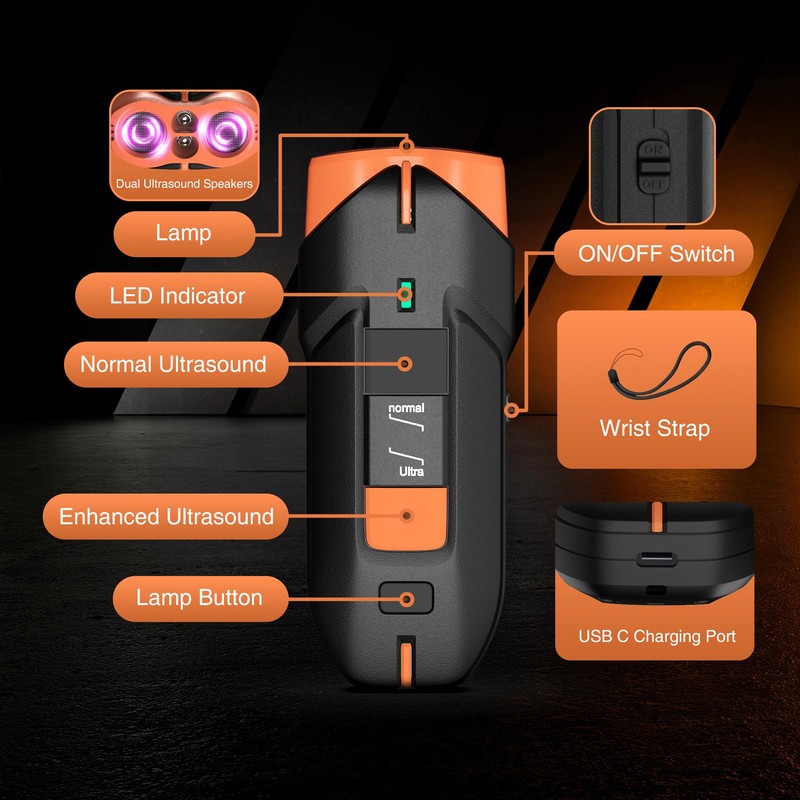 Pawvora Ultrasonic Bark Control Device – Dog Silencer & Training