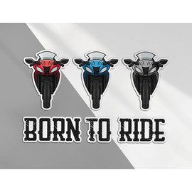 A5 Sticker Sheet - 6 Stickers - Motorcycle Vinyl Decal - Born to Ride Bike Biker Motorcycle Men Dad #76980
