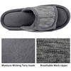 RockDove Men's Adjustable Wrap Memory Foam Slide Slipper, Size 13-14