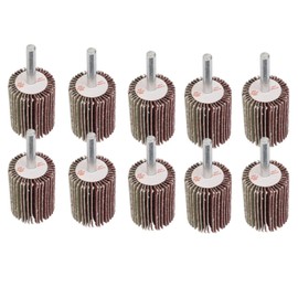 Pack of 10 Flap Grinder 60 Grit Flap Grinder 30 x 40 x 6 mm for Drill/Rotating Tool for Removing and Polishing Rust Paint