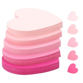 300 Pcs Index Card Heart Shaped Note Cards Blank Index Cards 3x3 Pink Note Cards Colors Study Cards Blank Business Cards Colorful Cardstock Greeting Cards For School Learning Office Game