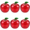DOERDO 6pcs Plastic Bobbing Apples Filled Bobbing Apple Containers for