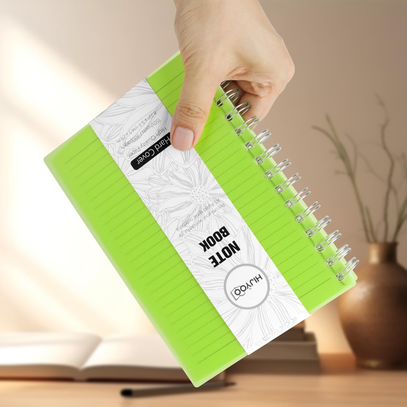 HIJYOO Notebook A5, 300 pages/150 sheets Wirebound Spiral Notebooks, A5