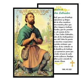 San Isidro Labrador  Tarjeta Laminada
