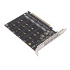 Adapter Card NVME M.2 to PCIE X16 4 Ports 32Gbps