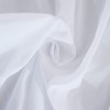 White Elastic Bed Skirt Ruffle, Polyester Easy Fit Spread Cover