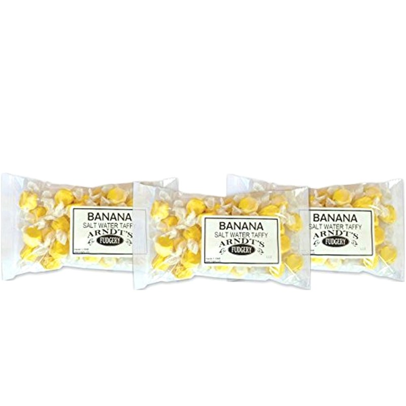 Salt Water Taffy - Banana - 3-8 Oz Pkg
