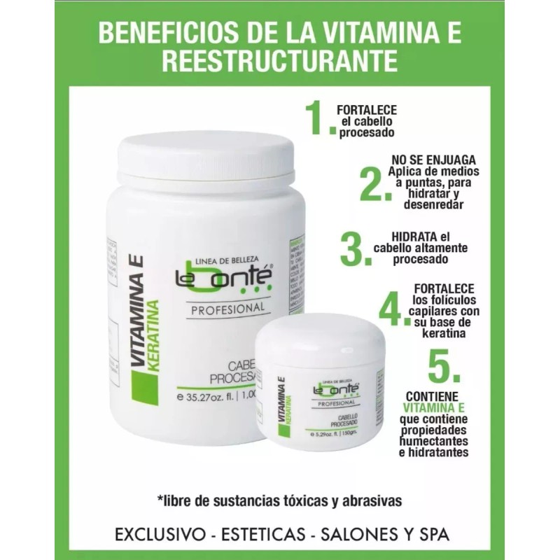 Labonte Profesional Vitamina E Keratina Labonte 3pz De 1kg