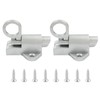 Bivethoi 2Pcs Self-Closing Latches, Resilient Bolt Latch Spring Door Lock,