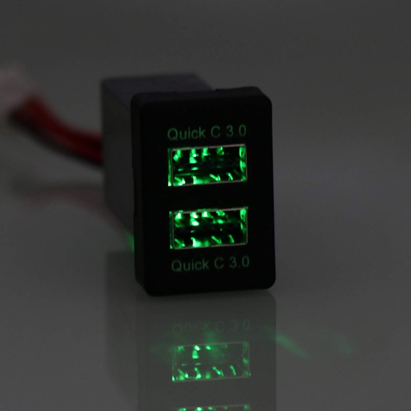Nissan USB Charger, QC3.0 x 2 Fast Charging USB Port,