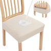 TCOTBE Waterproof Seat Covers for Dining Room Chairs Set of