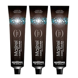 Loreal Pack of 3 Loreal Majirel Cool Cover 50 ml 7.18 CC Medium Blonde Ash Mocha