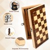Wooden Chess Game, Chess Lady Backgammon 3 in 1 Chess