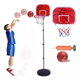 Btstststs Juego De Aro Baloncesto Para Niños Con Balón E Inflador