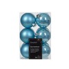 24 blue christmas baubles - sugar blue baubles christmas decorations