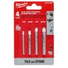 Milwaukee Electric - 4PC. Tile and Natural Stone BIT Set