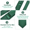 Aomig Men's Ties with Pocket Square, Slim Tie 6 cm