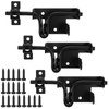 3-Pack Heavy Duty Slide Bolt Gate Latches with Padlock Hole