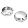 TCT-MOTORPARTS Chrome Front Fork Stem Upper Nut Covers Fit For