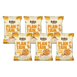 Inka Crops Inka Chips, Sweet Plantain Chips, 3.25 Ounce (Pack of 6)