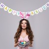 BCCSNNM Happy Easter Banner,Felt Easter Bunny Garland for Wall Mantel