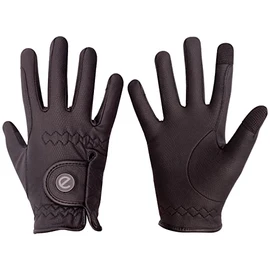 eGlove eQUEST GripPro Winter Edition - Thermal lined horse riding gloves - Touchscreen Friendly! (Black, X-Large)