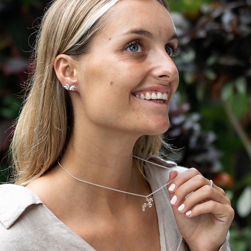 Lily Charmed - Sterling Silver Unicorn Stud Earrings