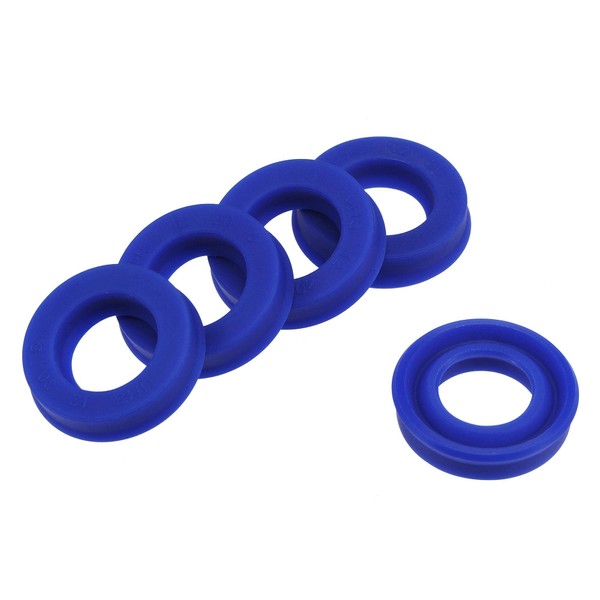 uxcell Shaft Seal UHS Radial PU Oil Seal 0.5 inch (12 mm) Inner Diameter x 0.8 inch (20 mm) Outside Diameter x 0.2 inch (5 mm) Wide, Blue, 5 Pcs