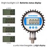 MEASUREMAN 3-1/8" Dial Size, Digital Pressure Gauge, 0-100psi/bar/Mpa/Kpa, 1/4"NPT Lower