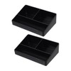ABOOFAN 2pcs Coffee Storage Box Condiments Containers Sugar Packet Holder