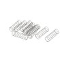 sourcingmap 0.6mmx12mmx35mm 304 Stainless Steel Compression Springs Silver Tone 10pcs
