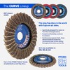 PFERD POLIFAN®-Curve Radial Type Flap Disc - 6" x 5/8-11"