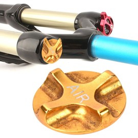 Buachois Bike Front Fork Cap,Aluminum Alloy Bicycle Suspension Front Fork Value Cover,Cycling Front Fork Cap Protector Replacement for Mountain Bike Road Bike MTB(1#)