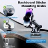 Dashboard Pad Mounting Disk for Suction Cup Phone Mount, Adhesive