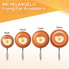 MICHELANGELO 12 Inch Frying Pan with Lid, Nonstick Copper Frying